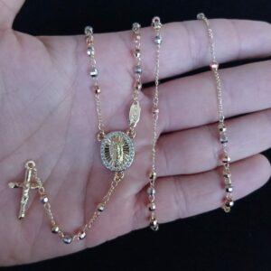 Rosario oro laminado florentino