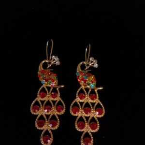 Arete largo oro laminado