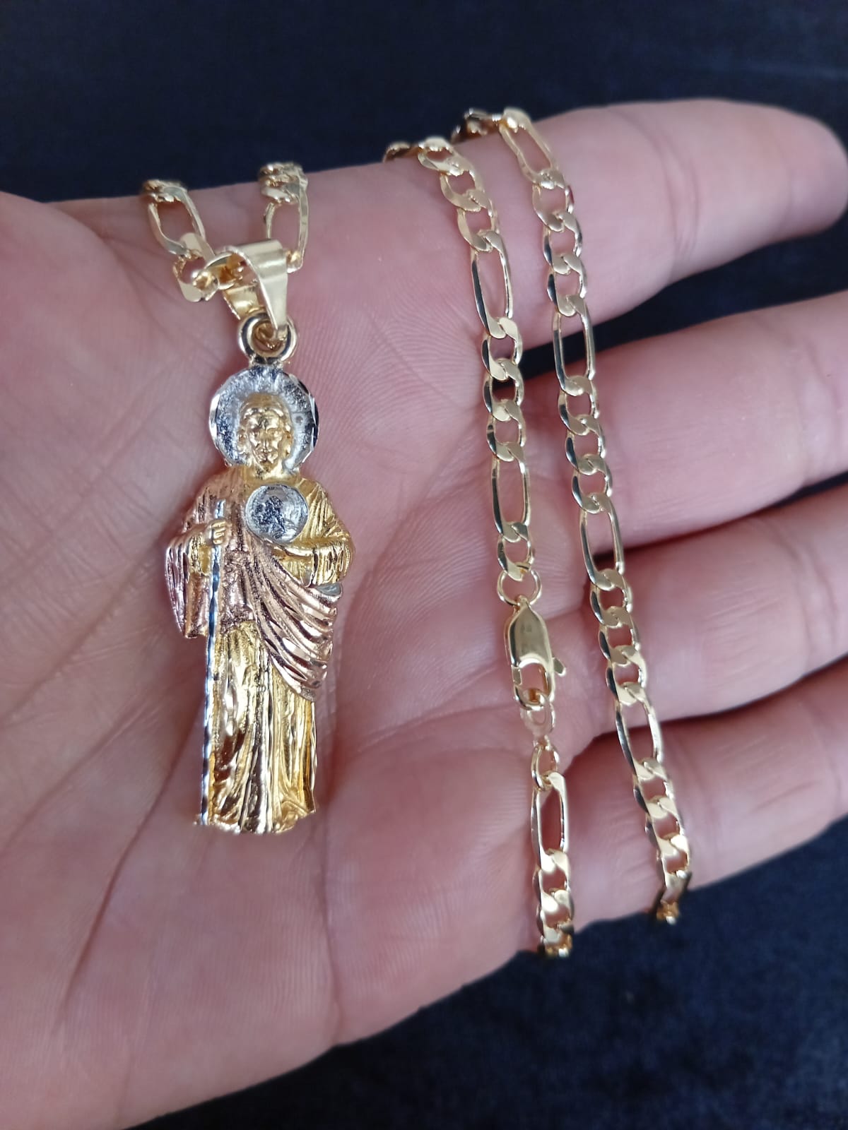 Dije San Juditas grande oro laminado