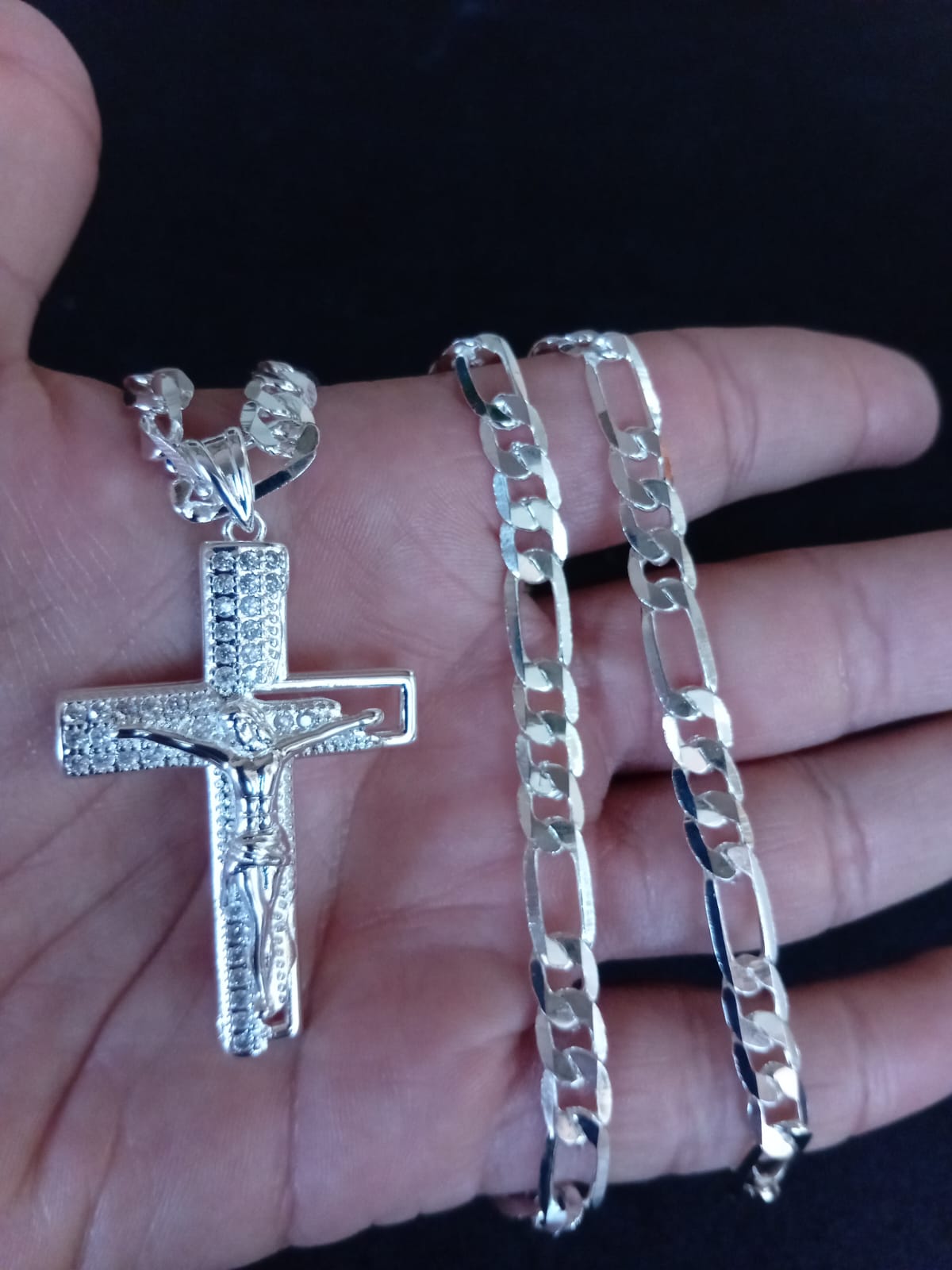 Cristo grande oro laminado