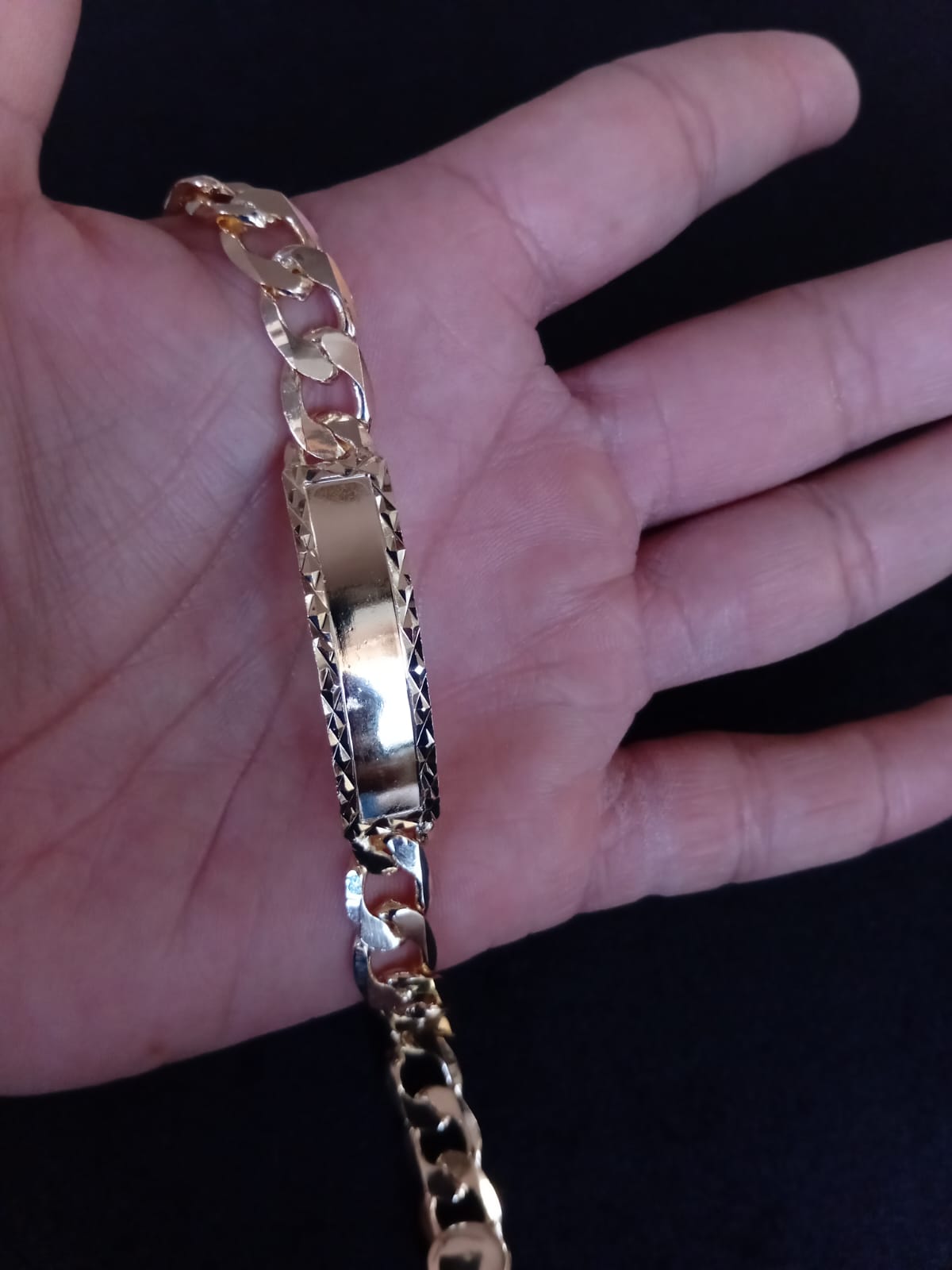 Esclava gruesa oro laminado