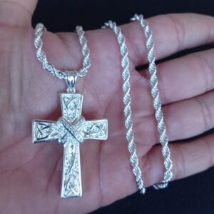 Cruz grande oro laminado