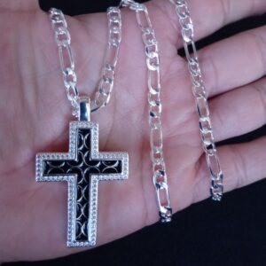 Cruz grande oro laminado