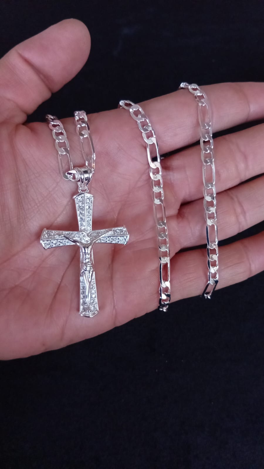 Cruz grande oro laminado