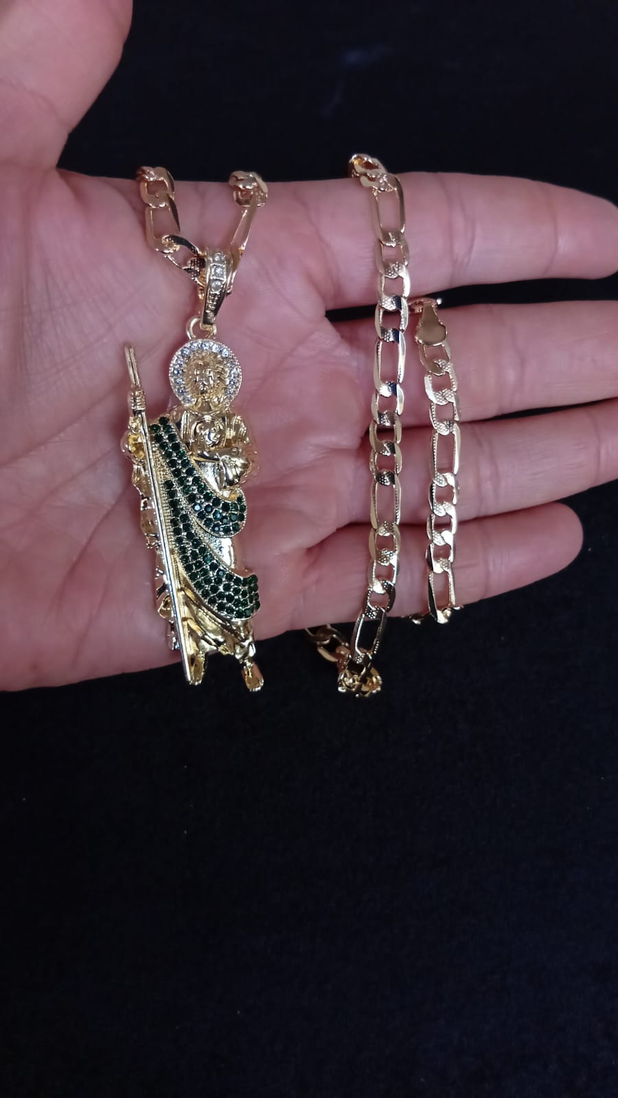 Dije San Juditas grande oro laminado