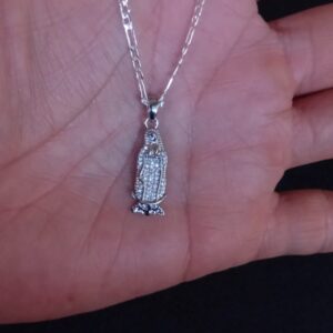 Medalla Zirconia oro laminado