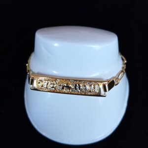 Esclava mediana oro laminado