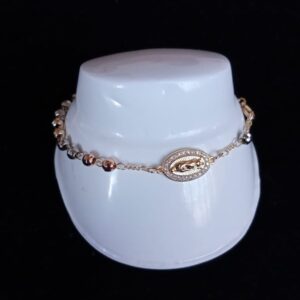 Pulsera denario oro laminado
