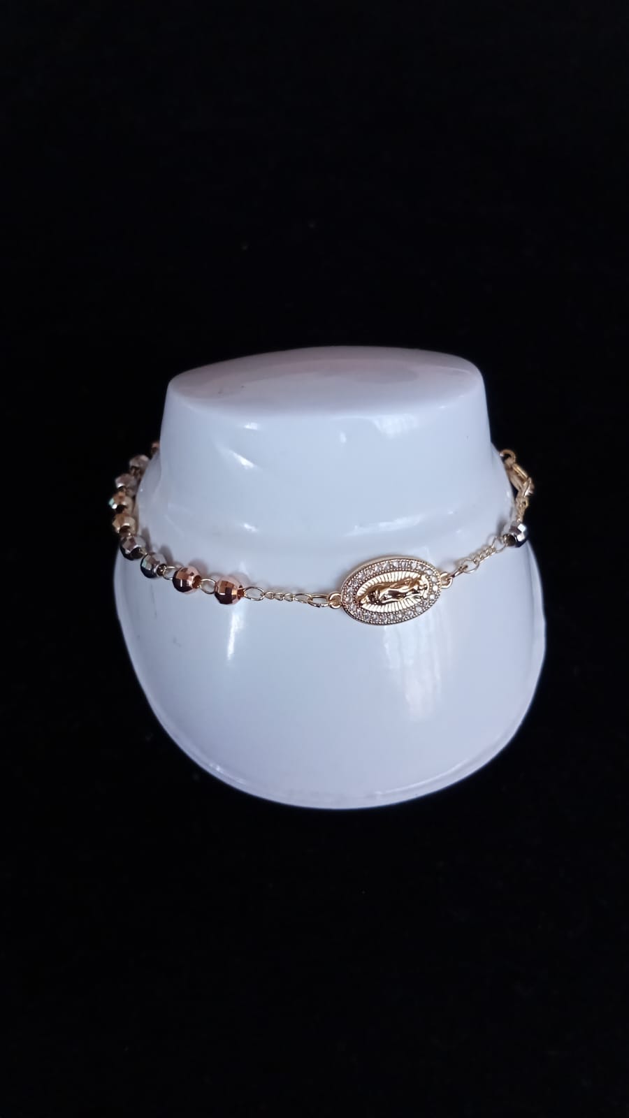 Pulsera denario oro laminado