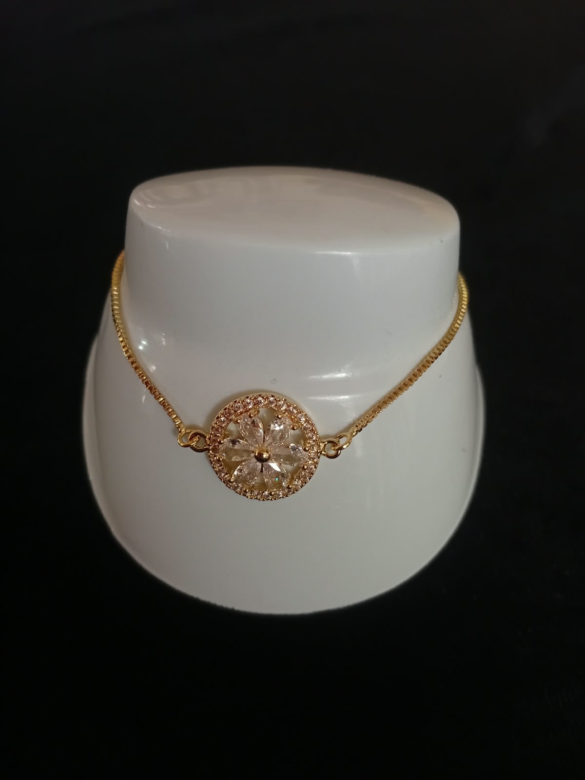 Pulsera ajustable oro laminado