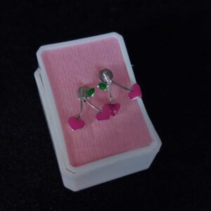 Arete poste mariposa plata .925