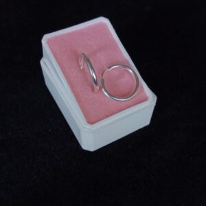 Arracada gruesa plata .925