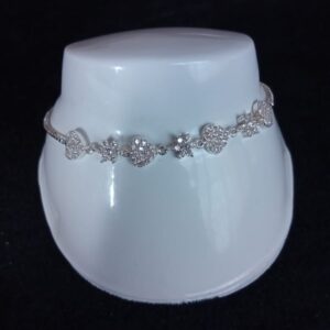 Pulsera zirconia plata .925