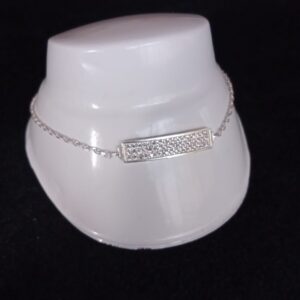 Pulsera zirconia plata .925