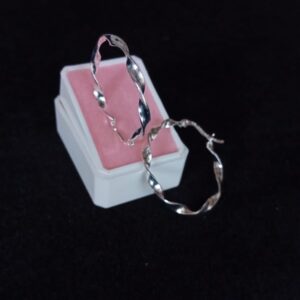 Arracada gruesa plata .925