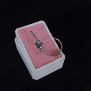 Arracada gruesa plata .925