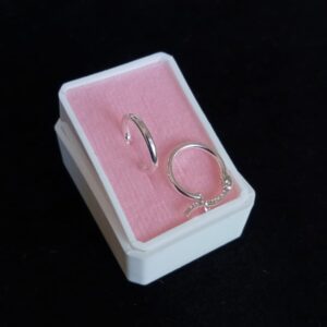 Arracada gruesa plata .925