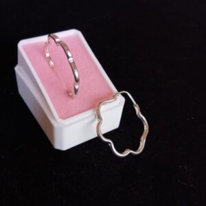 Arracada gruesa plata .925