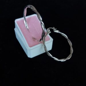 Arracada gruesa plata .925