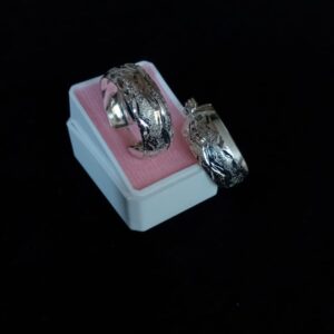 Arracada gruesa plata .925