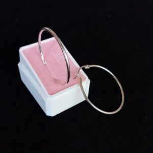 Arracada gruesa plata .925