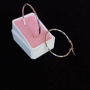 Arracada gruesa plata .925