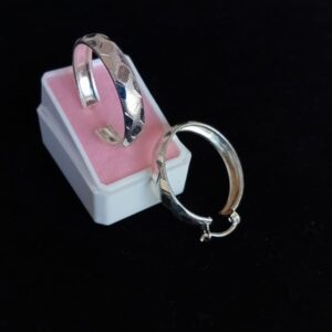 Arracada gruesa plata .925