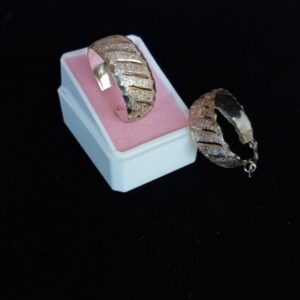 Arracada gruesa plata .925