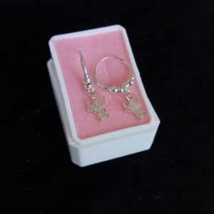 Arracada gruesa plata .925