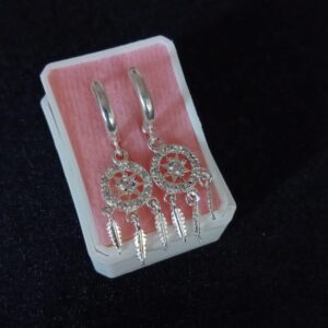 Arracada huggis plata .925