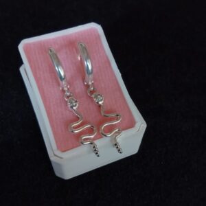 Arracada huggis plata .925