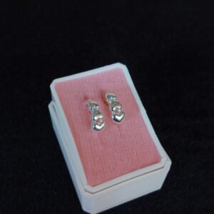 Arracada huggis plata .925