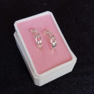 Arracada huggis plata .925