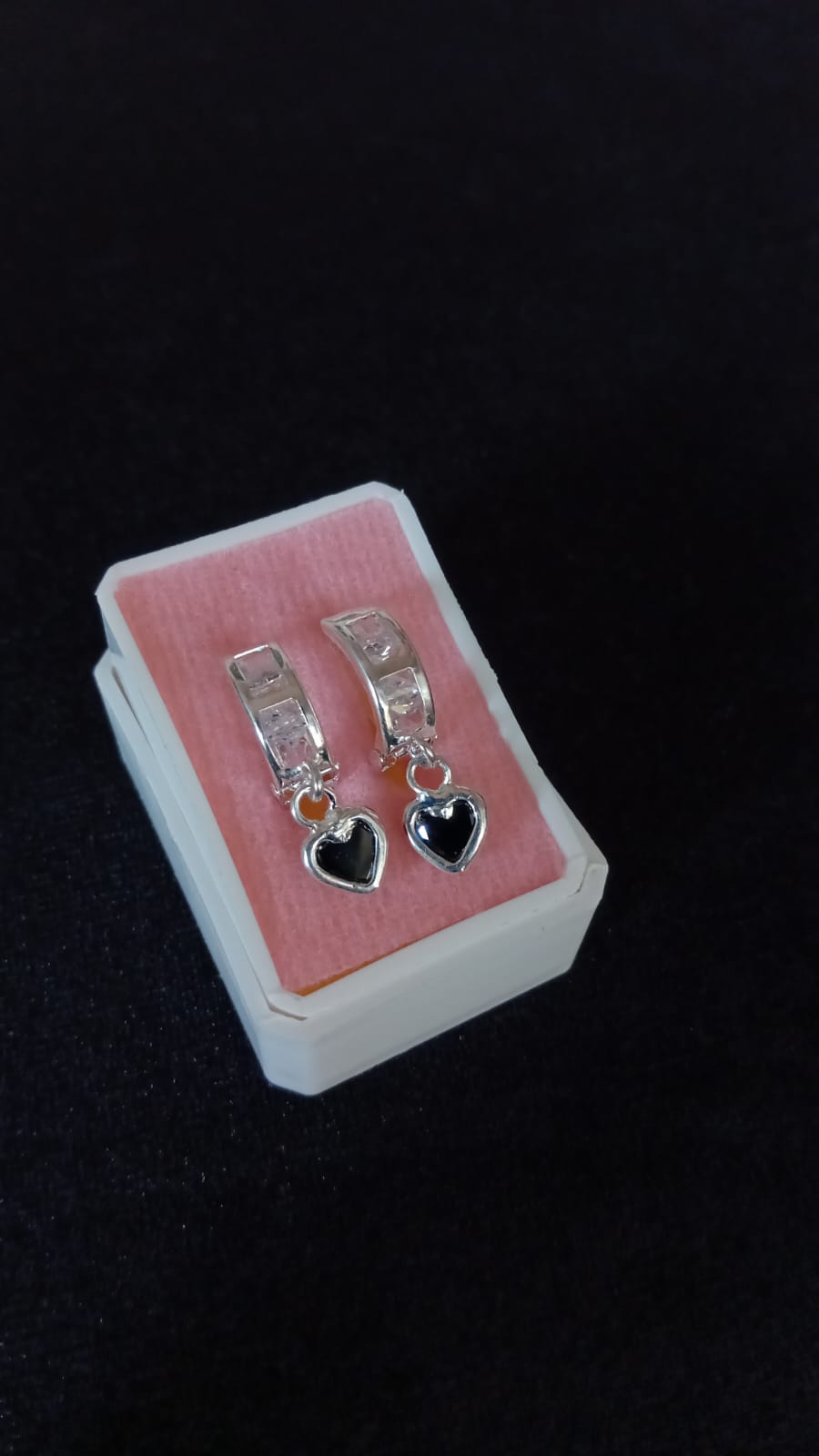 Arracada huggis plata .925