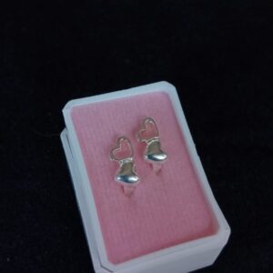 Arracada huggis plata .925