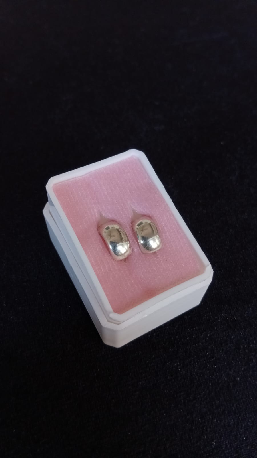 Arracada huggis plata .925