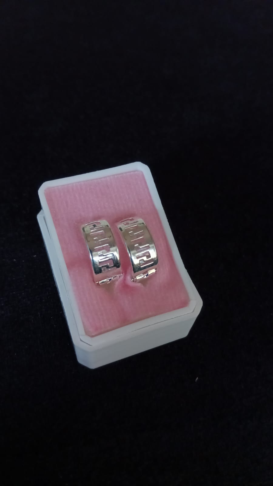 Arracada huggis plata .925