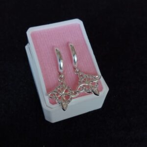 Arracada huggis plata .925