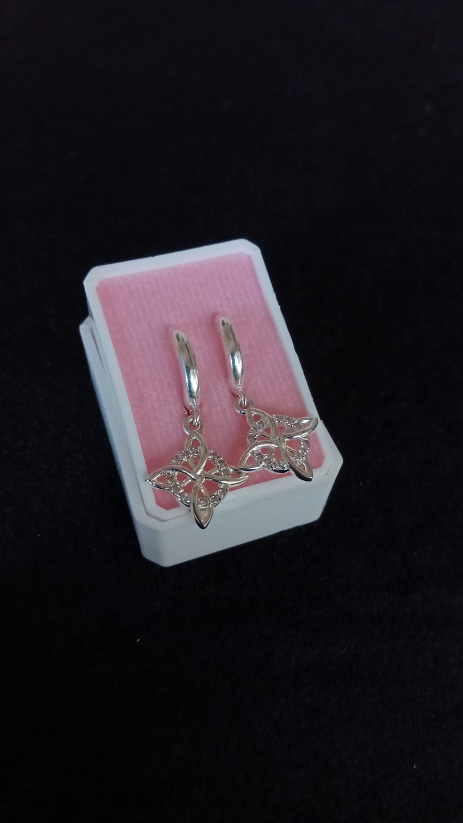 Arracada huggis plata .925