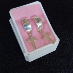 Arracada huggis plata .925