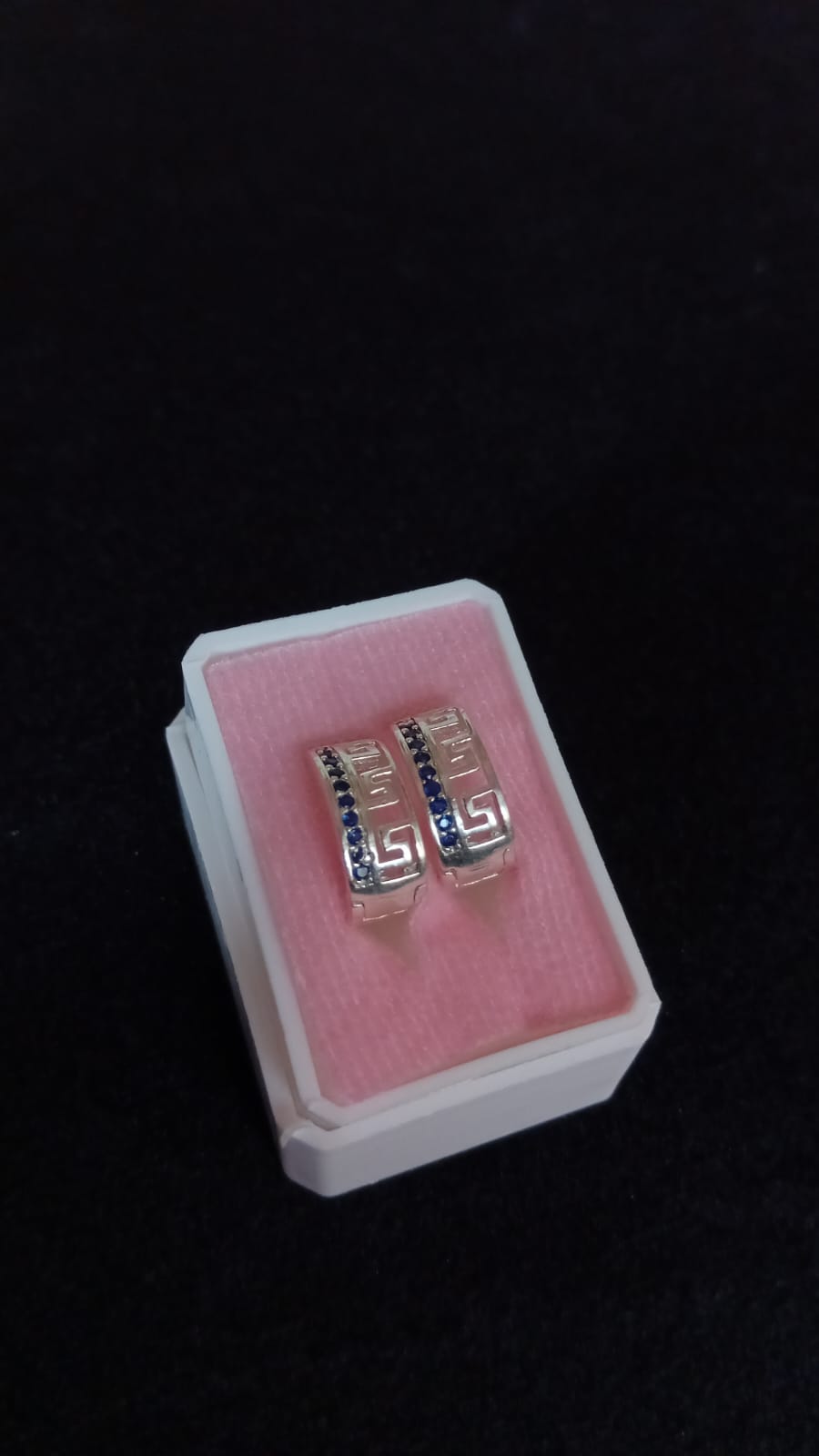 Arracada huggis plata .925