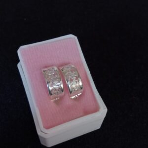 Arracada huggis plata .925