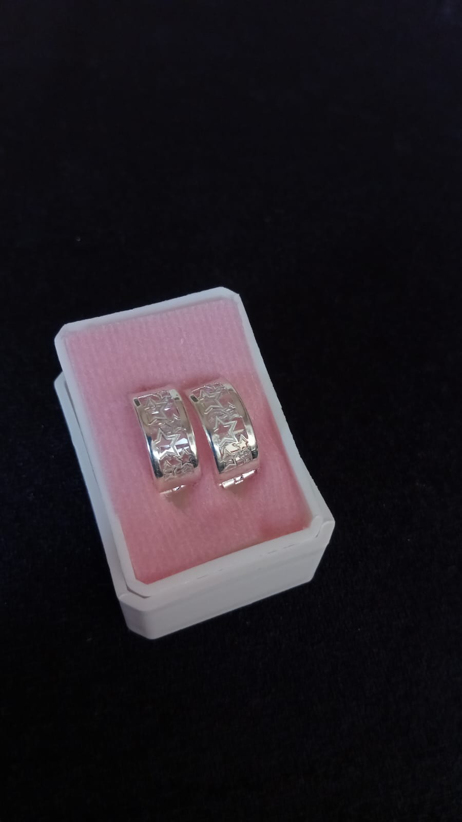 Arracada huggis plata .925