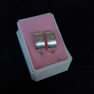 Arracada huggis plata .925