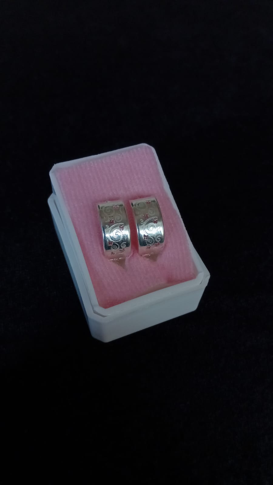 Arracada huggis plata .925
