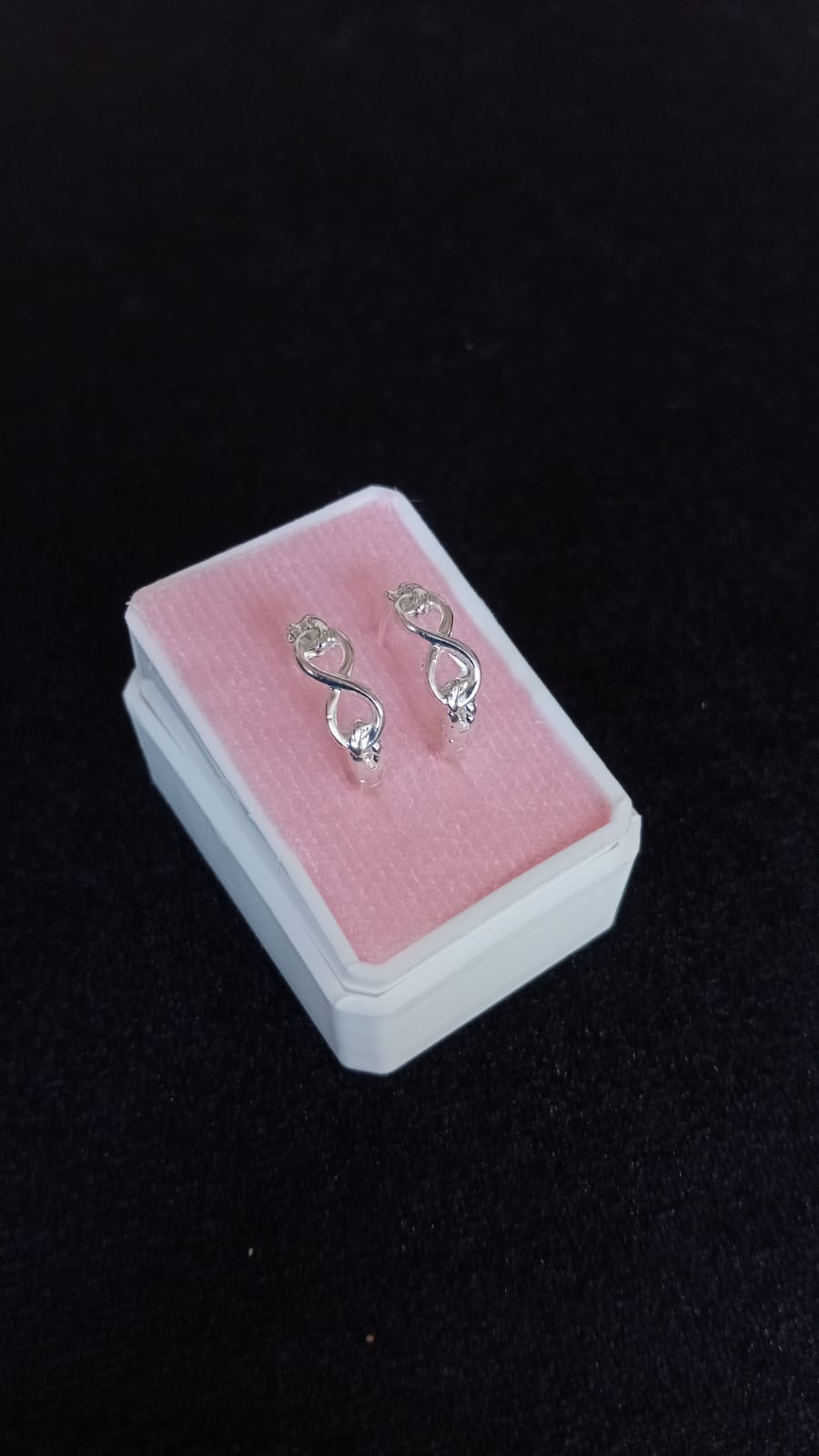 Arracada huggis plata .925
