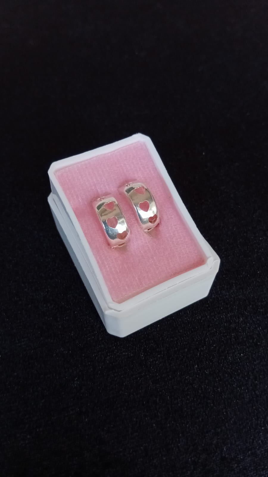 Arracada huggis plata .925