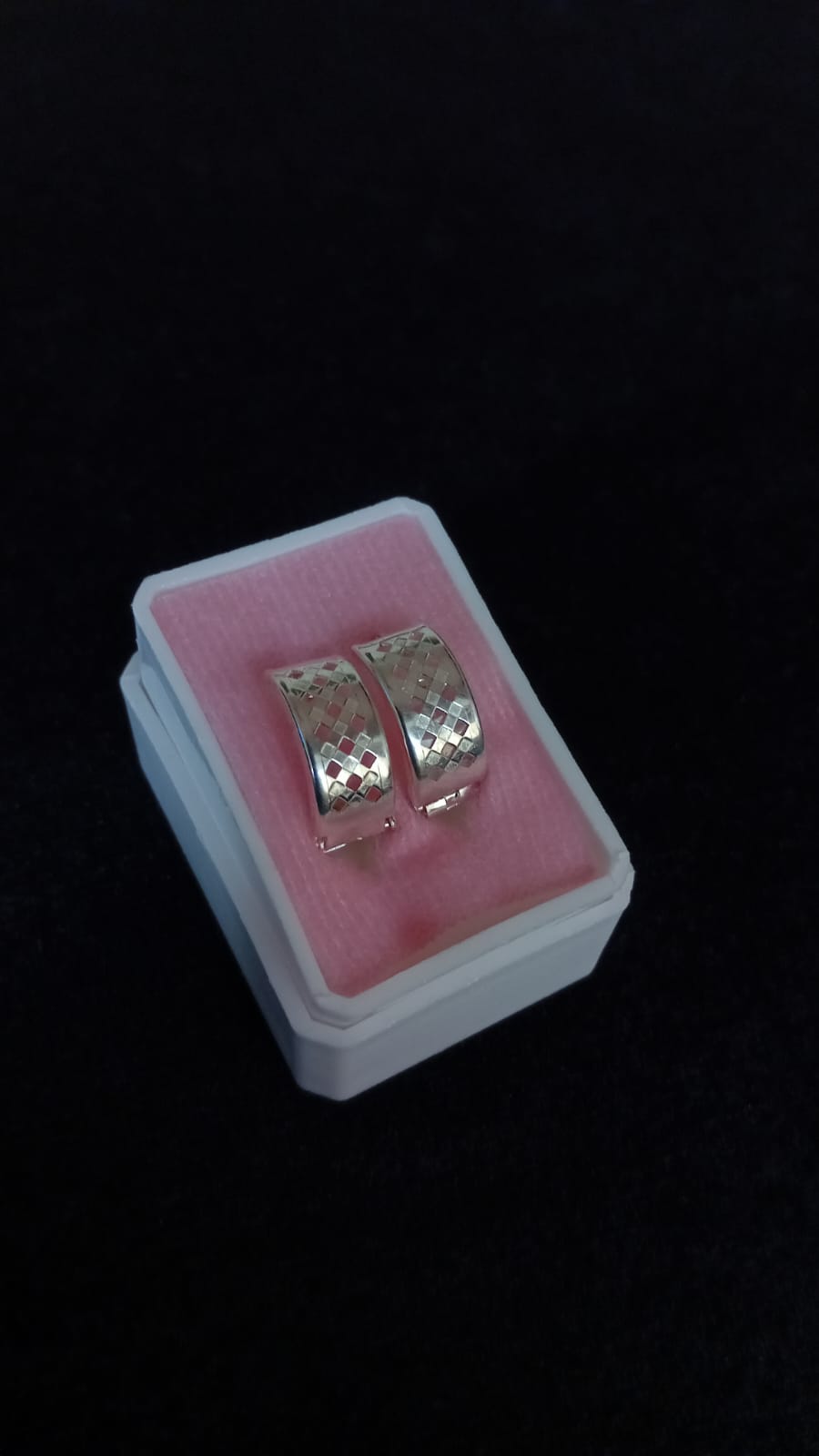Arracada huggis plata .925