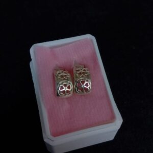 Arracada huggis plata .925