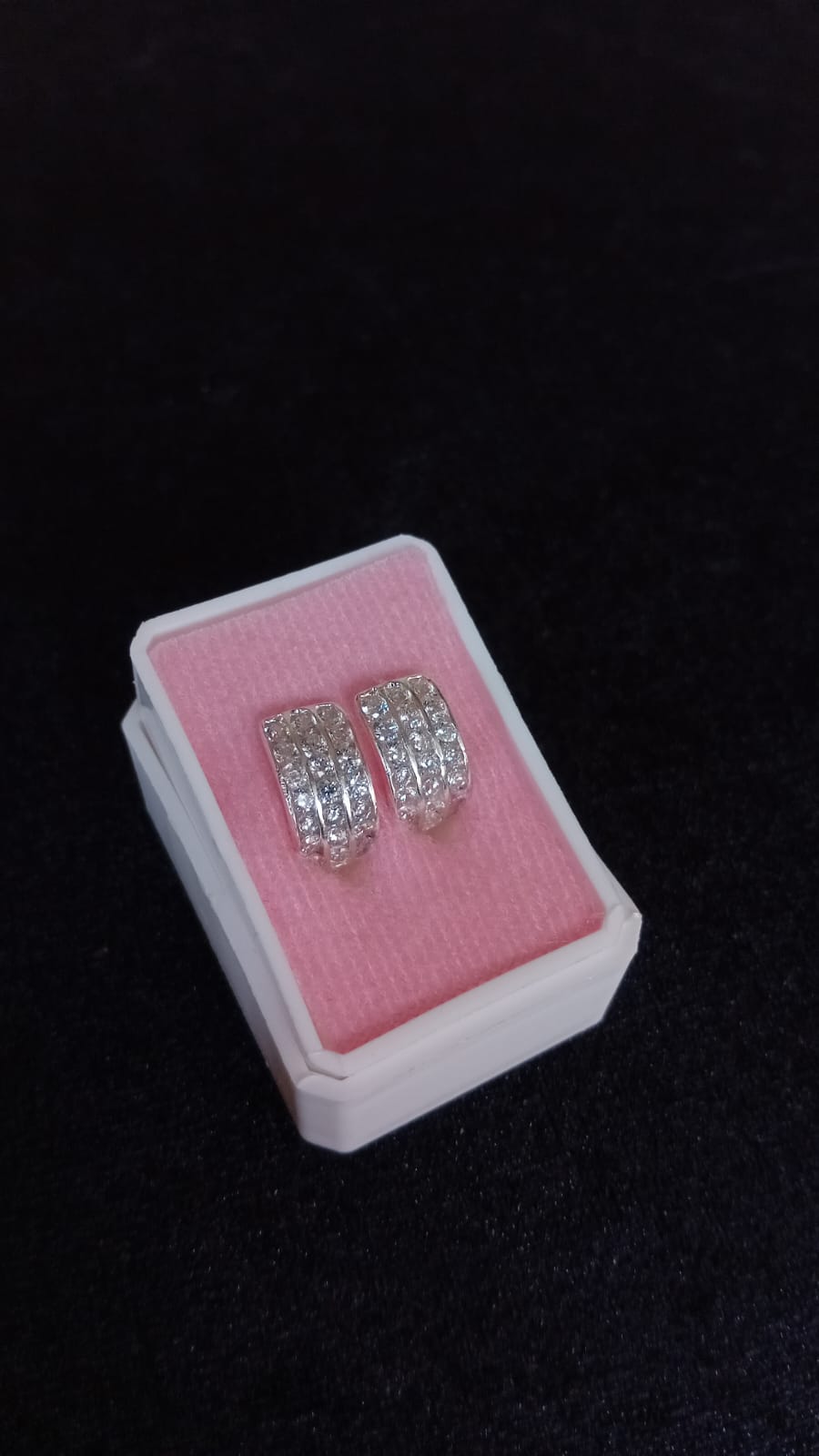 Arracada huggis plata .925